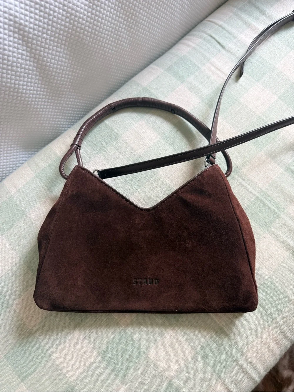 STAUD Valerie Suede Shoulder Bag - Picture 3 of 5